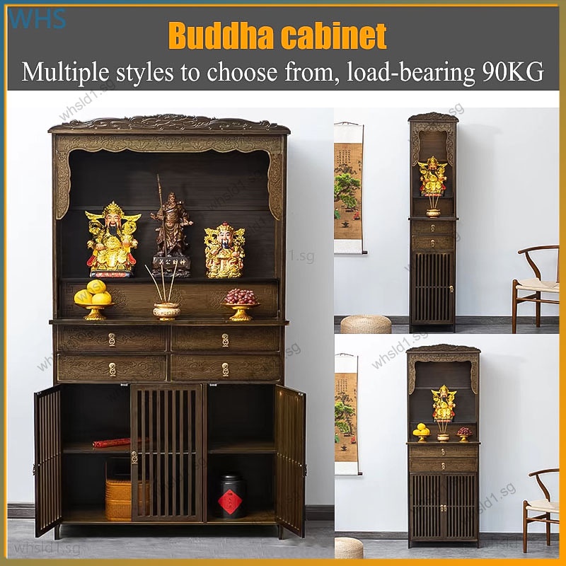 Buddha altar standing cabinet Buddha offering table altar deity ...