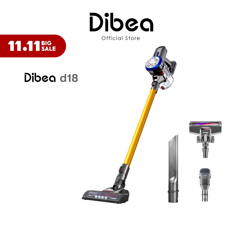 Dibea D18 Classical Cordless Vacuum Cleaner Handheld Stick with LED