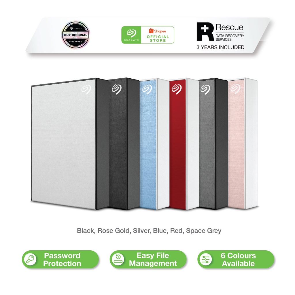 Seagate NEW One Touch External HDD upgraded with Password Protection / Hard Drive / Hard Disk / USB3.0 (1TB/2TB/4TB/5TB)