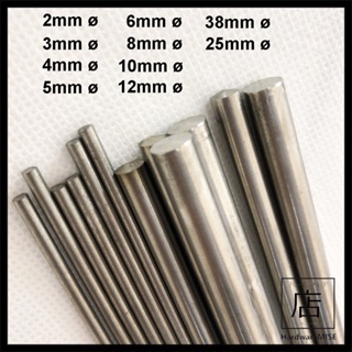 Titanium Rod GR2 Grade 2 Round Bar 2mm 3mm 4mm 5mm 6mm 8mm 10mm 12mm 25mm 38mm