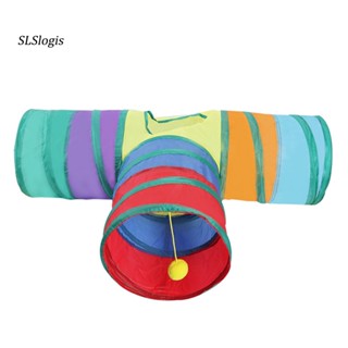 SLS_ Playing Toy Cat Toy for Indoor Cat Bed Nest Tube Toy Soft Touch #3