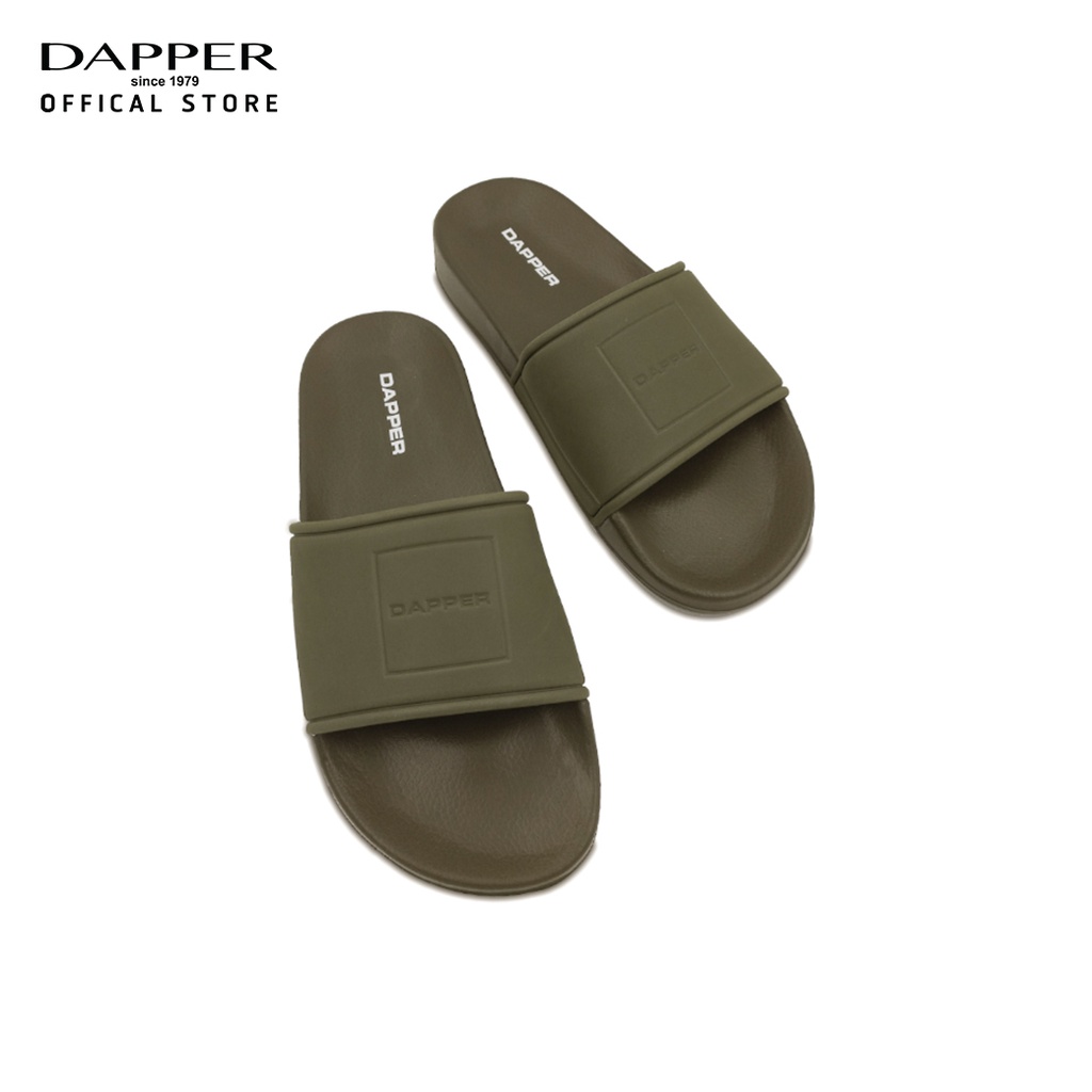 DAPPER Sandals Monochrome Pool Slide Green (HSKG1/1636SL) | Shopee ...