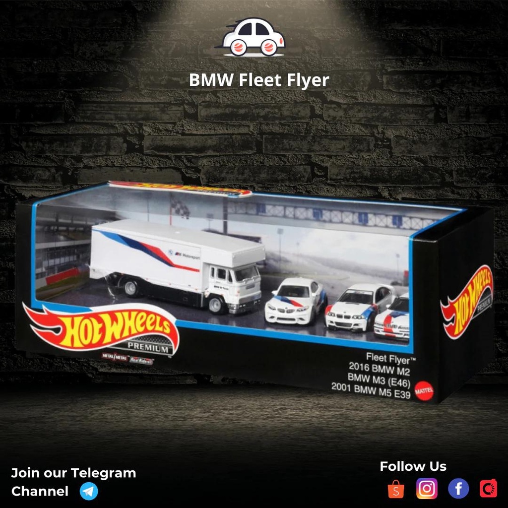 Hot Wheels BMW Fleet Flyer Diorama Box Set (GMH39956L) Shopee Singapore