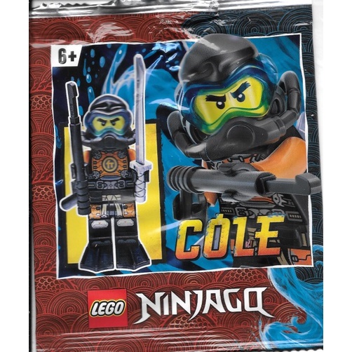 Original Lego Ninjago 892180 Cole Seabound Minifigure Foil Pack