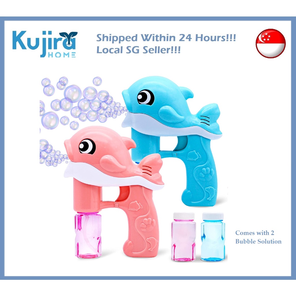 Kujira Homes Dolphin Bubble Machine Set (2 Bubble Solutions