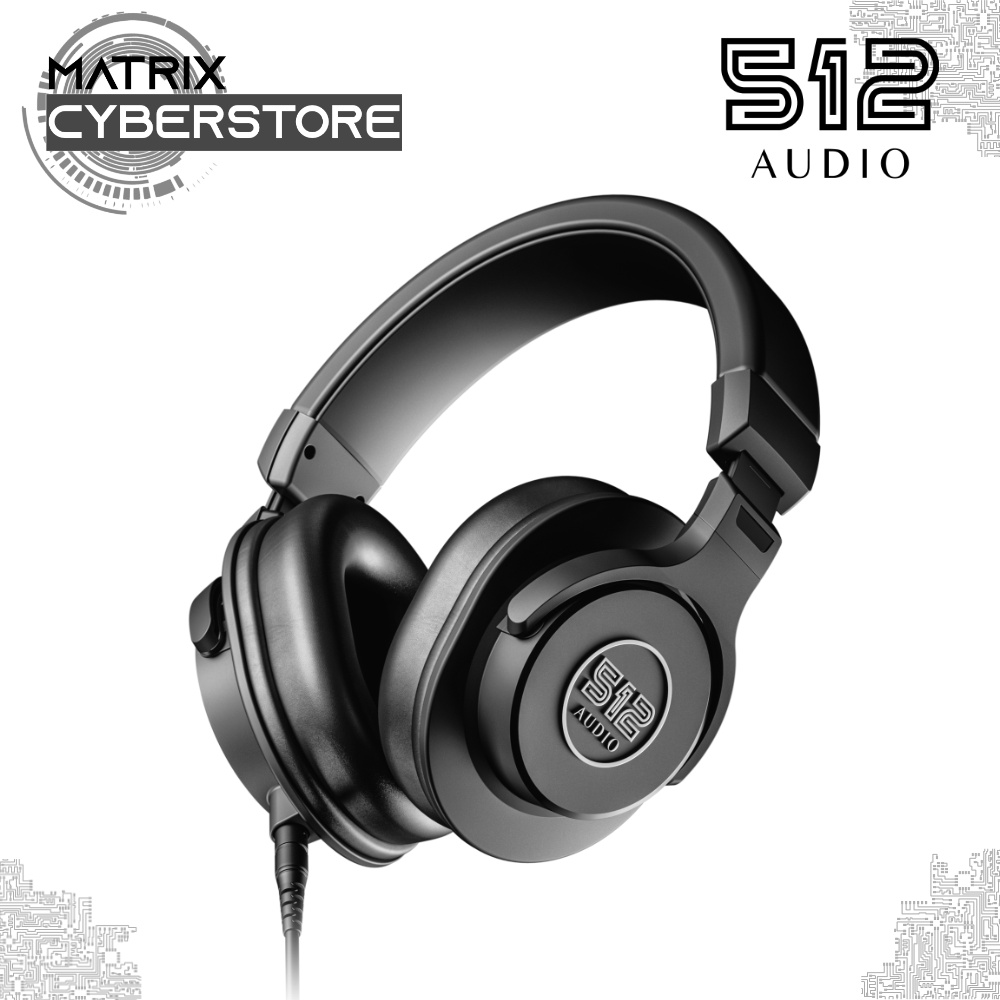 512 Audio Academy Studio Monitoring Headphones OverEar, ClosedBack
