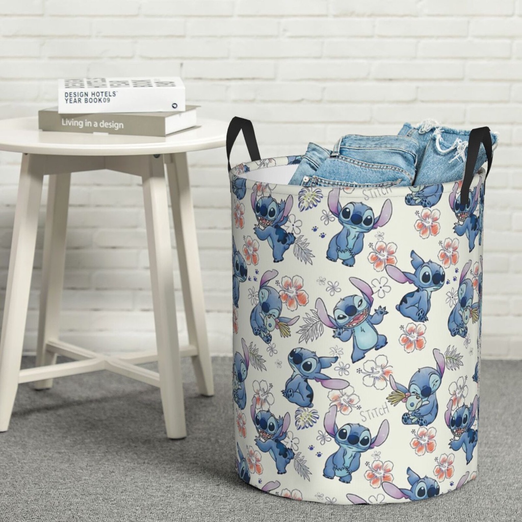 Disney Lilo & Stitch Circular, Single-Layer Laundry Basket Receive Bag ...