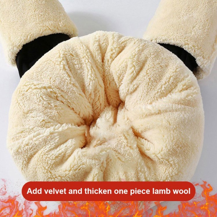 Image of Extra thick cashmere leggings/ kitten lamb wool base pants /Thermal Winter Women's Warm Wool Leggings #3