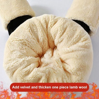Image of thu nhỏ Extra thick cashmere leggings/ kitten lamb wool base pants /Thermal Winter Women's Warm Wool Leggings #3