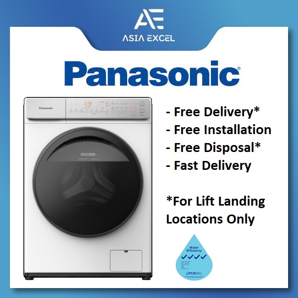 PANASONIC NAV90FC1WSG 9KG HYGIENE CARE FRONT LOAD WASHING MACHINE WITH