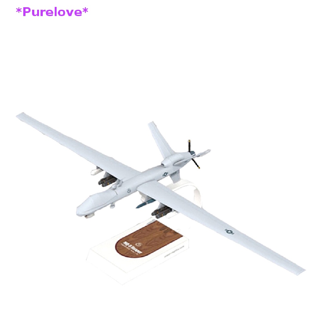 Purelove> 1:32 America MQ-9 Reaper Reconnaissance Aircraft Plane DIY Paper Model Kit new