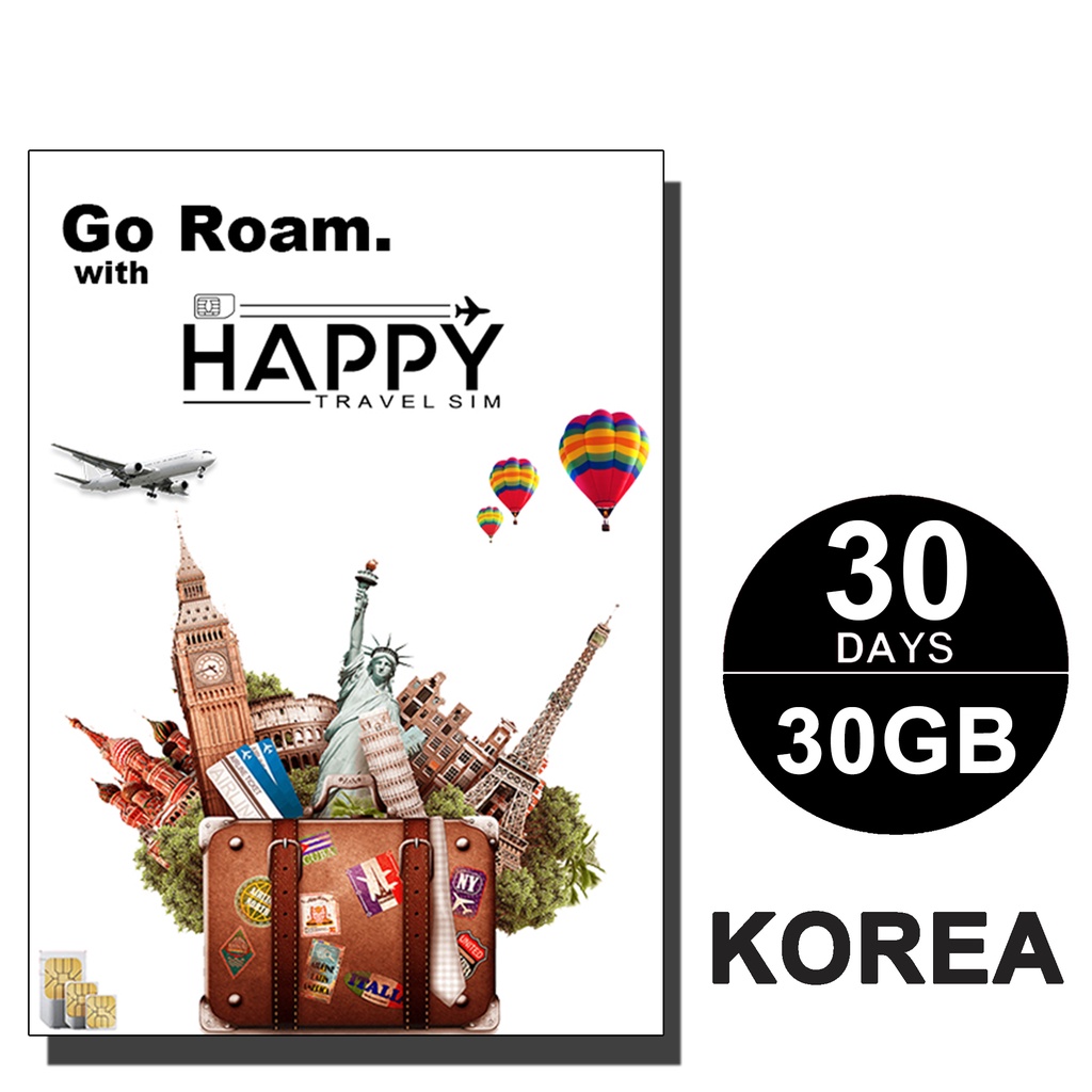 Korea Travel SIM Card, South Korea Data Roaming SIM Card Shopee Singapore