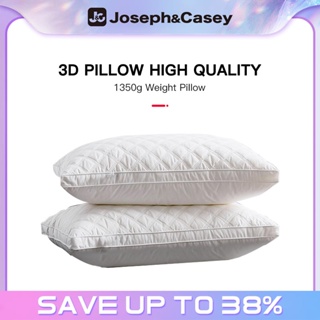 【Joseph&Casey】New Arriving Pillow with 1000g/1350g/High Quality Microfiber With 100% Cotton Cover Pillow