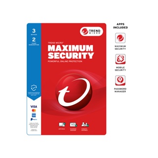 Trend Micro Maximum Security (3 Device) 2 Year SG