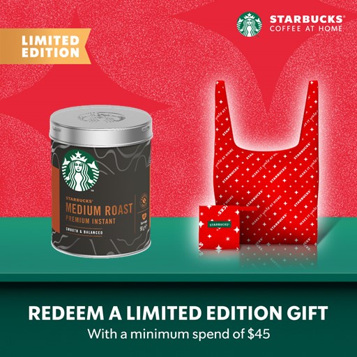 STARBUCKS Medium Roast Premium Instant Coffee, 90g Tin Shopee Singapore