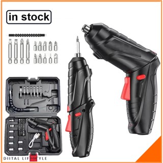 Cordless USB Charging Mini Electric Screwdriver 3.6V Rechargeable Drill Automatic Screw Driver Hand Drill with LED Light