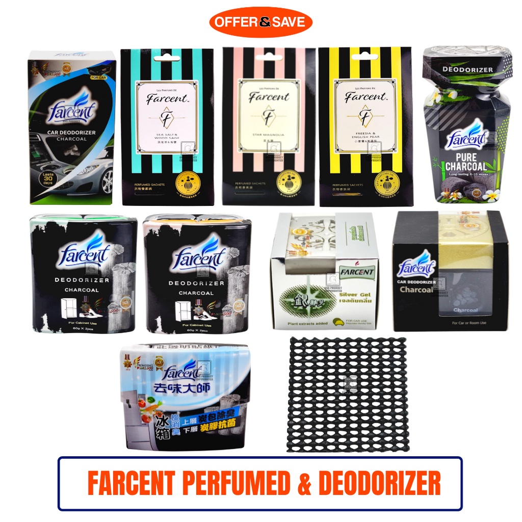 Farcent Cabinet / Car / Refrigerator Deodorizer Gel & Sachets | Shopee ...