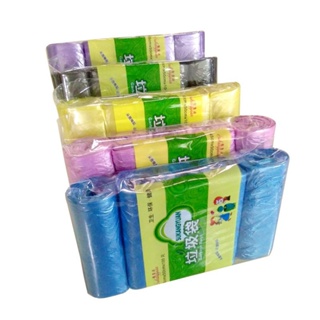 100pcs 5 Rolls Disposable Garbage Bags Eco-Friendly Trash Bag for Home Waste Plastic