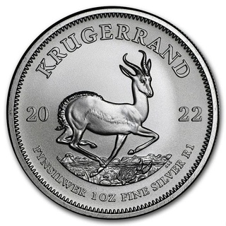 2022 South African Krugerrand 1oz 999 silver Coin