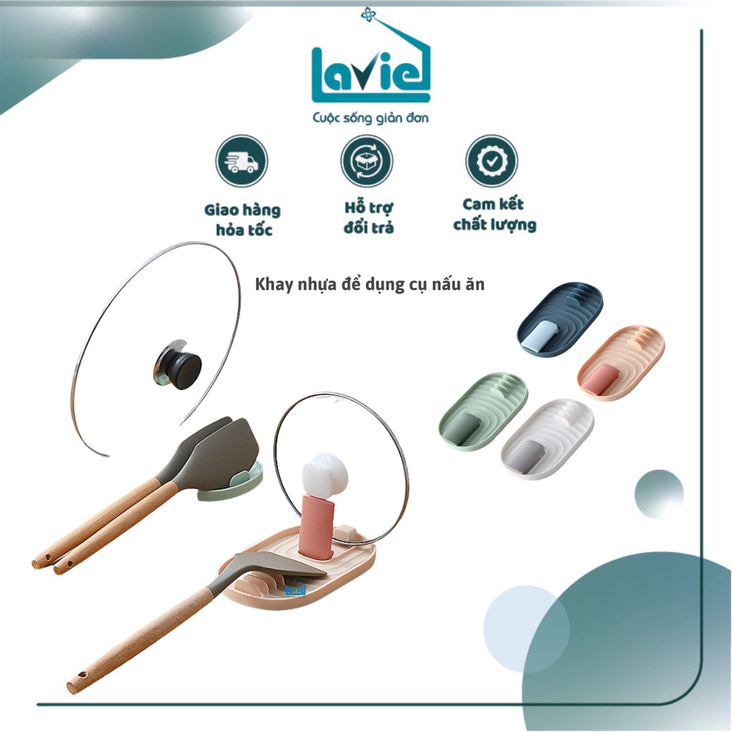 Khay nhựa tiện lợi để dụng cụ nấu ăn/úp vung/gác đũa,muỗng,muôi cho nhà bếp