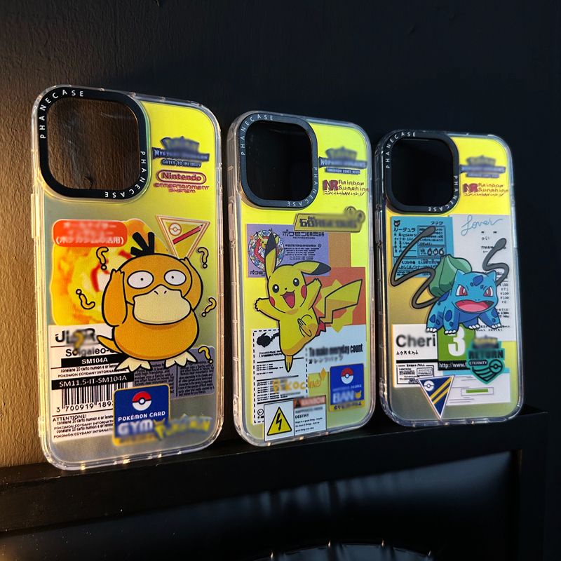Pokémon Phone Case Suitable For iPhone14/13/12/11xsmax Transparent Frosted Acrylic Back Panel Protective Cases