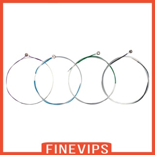 [Finevips] 4 Pieces Violin Strings Wound Ball End for Musical Instrument