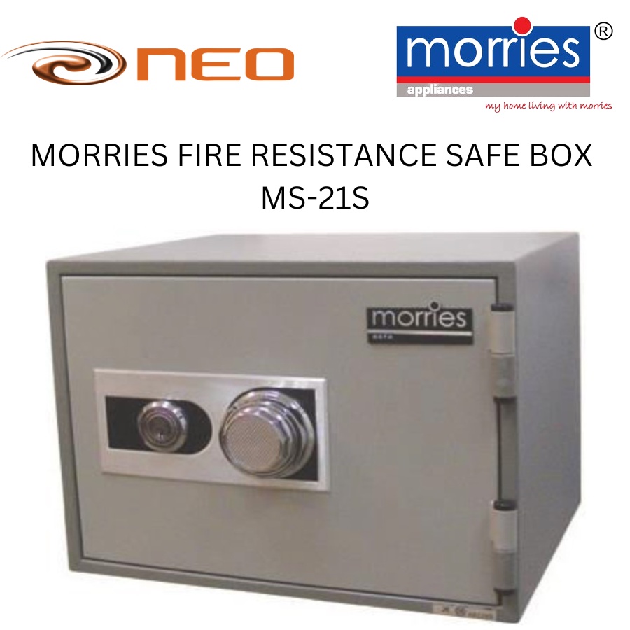MORRIES FIRE RESISTANCE SAFE BOX MS21S Shopee Singapore