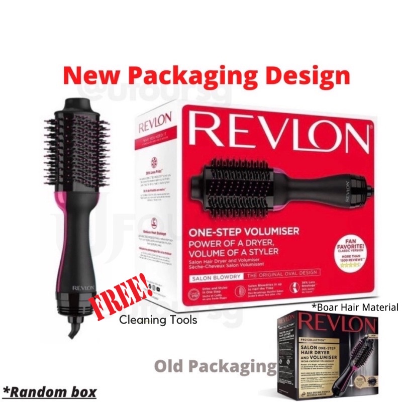 Revlon One Step Hair Dryer and Volumiser 2 in 1 Pro Collection Salon Hair  Tools Original Hot Air Brush 220-240V | Shopee Singapore