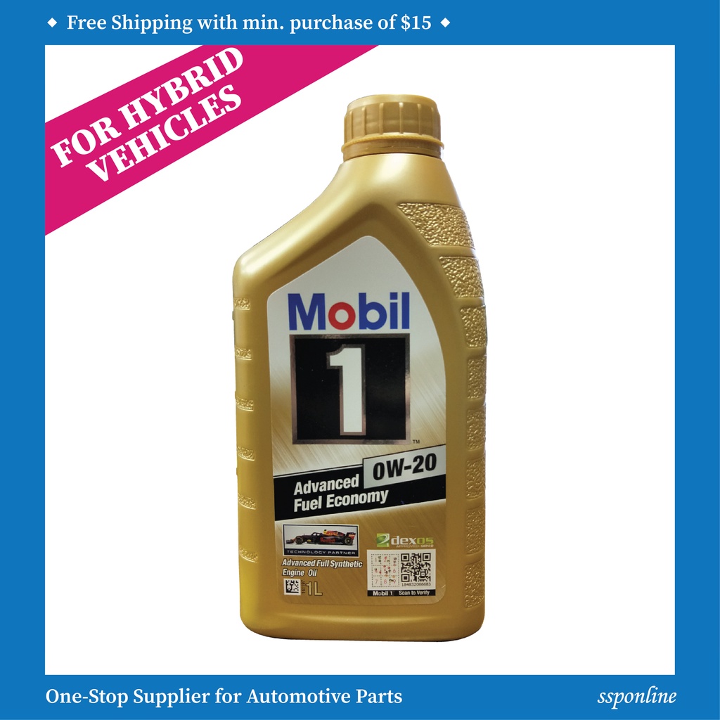 Mobil 1 0W20 Advanced Full Synthetic Motor Oil Gold 1L | Shopee Singapore