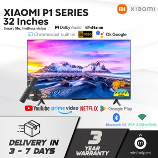 【3 YEAR OFFICIAL WARRANTY】READY STOCKS Xiaomi 32” P1 Smart Android TV | Netflix Google Playstore Built In