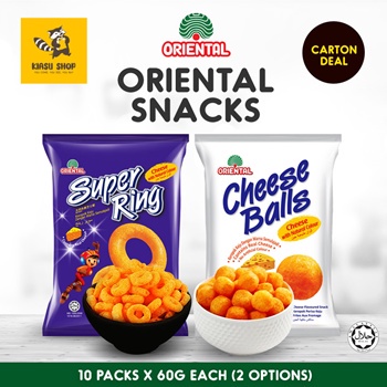 Oriental Cheese Balls Snack/Super Ring Cheese Snack (60g X 10 Packets ...