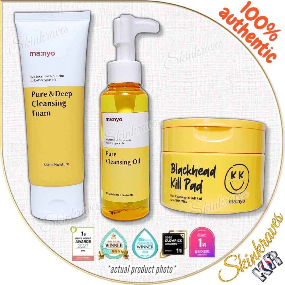 [MANYO Factory] Manyo Pure Cleansing Oil 100ml + Cleansing Foam 100ml // Manyo Blackhead Kill