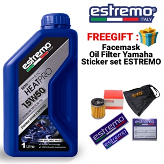 ESTREMO FREE YAMAHA FILTER Motomax Heatpro Fully Semi synthetic 10w-40 15w-50 1.2L Scootmax Gear oil SAE40