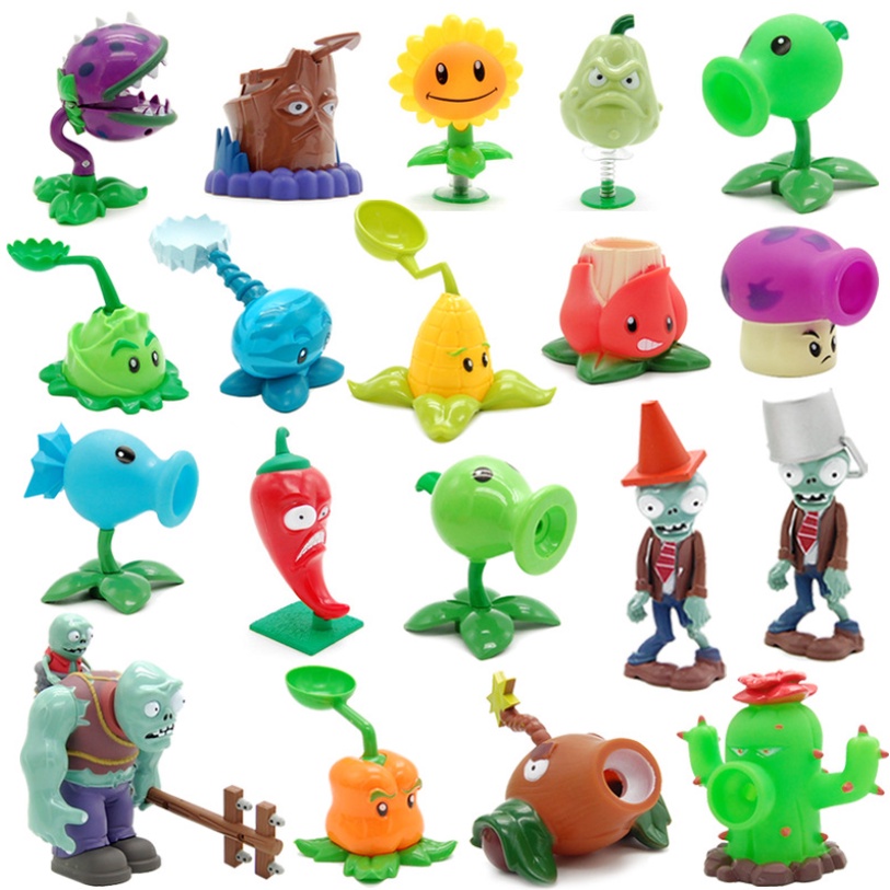 NEW Plants Vs Zombies Toy Set Light Sound Action Figure Kid Gift Toy gift HOT 