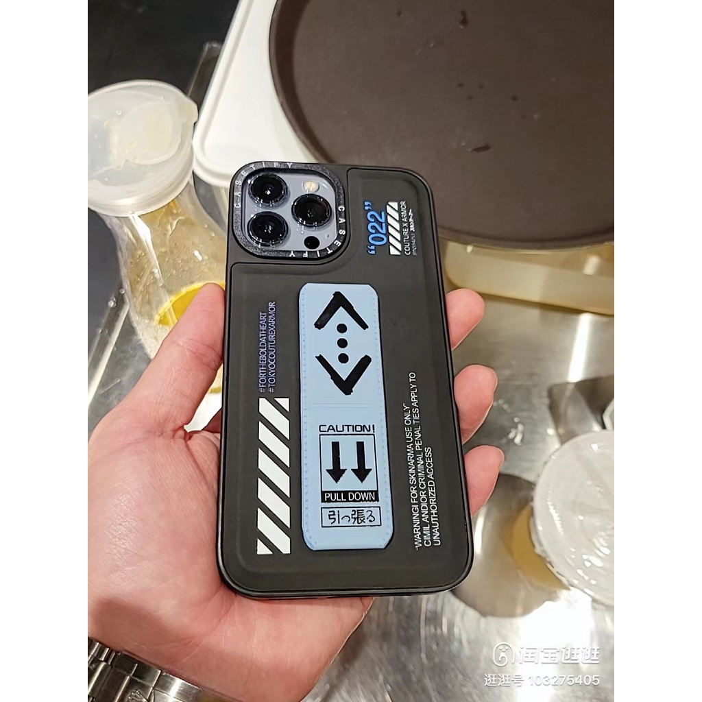 Creative Mobile Phone Protective Case Shock-Resistant Street Wear casetify Apple 13 Wristband iPhone12pro/11 Integrated Bracket xsmax/xr/x