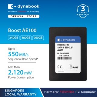 Dynabook Boost AE100 2.5” SATA III Internal Solid State Drives - 240GB | 480GB | 960GB