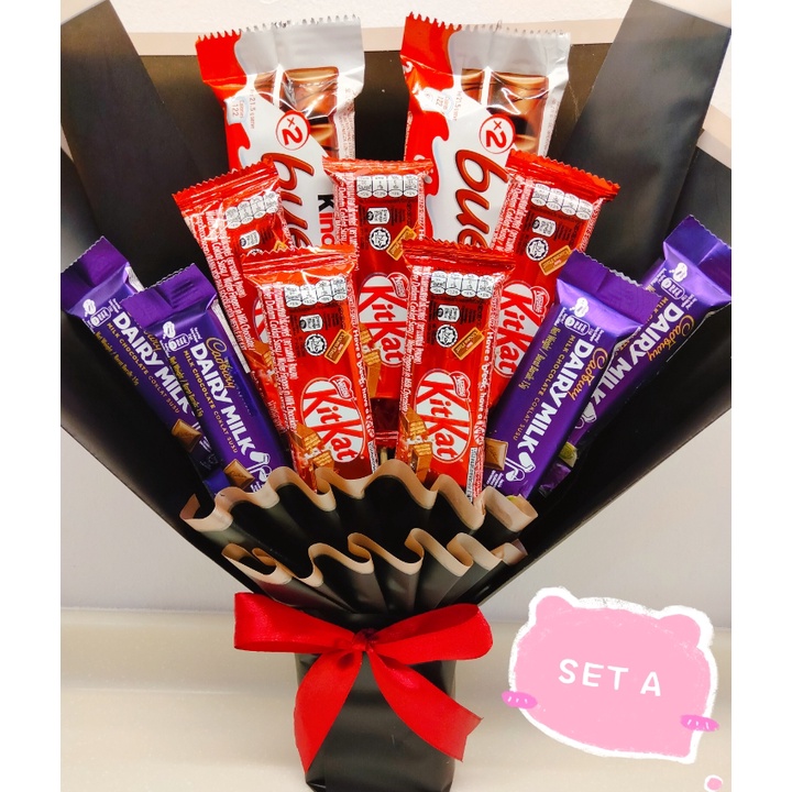 Symfonie uitvoeren Laboratorium Kinder Bueno Flower Chocolate Bouquet Surprise Present 巧克力花束 - Birthday /  Valentines / Anniversary | Shopee Singapore
