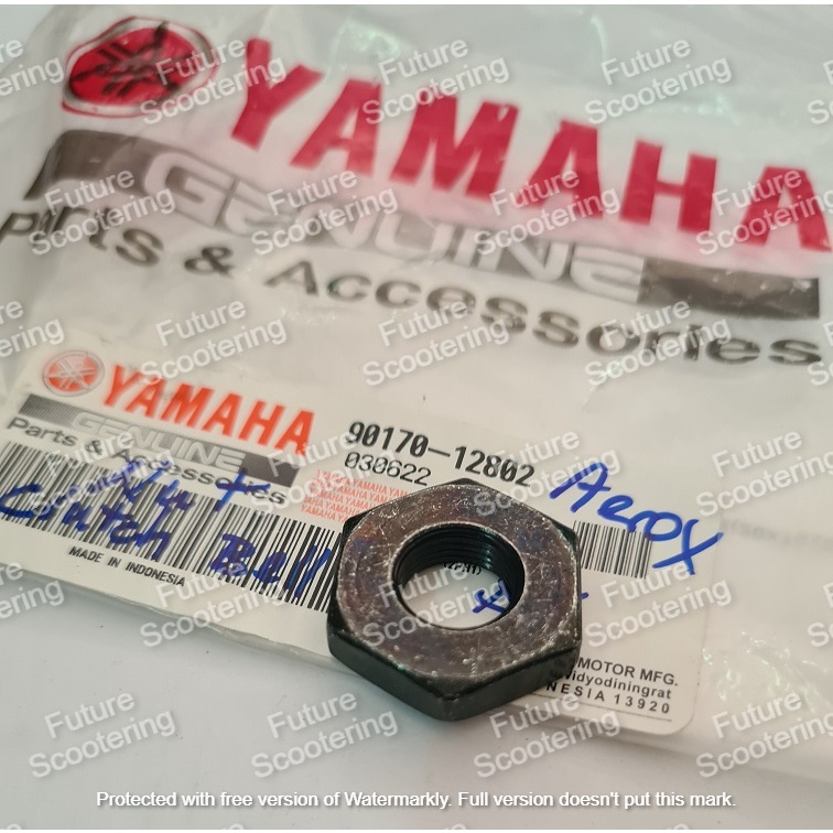 Yamaha Aerox 155 / Nmax 155 Clutch Bell Nut / Outer Clutch Nut (Genuine