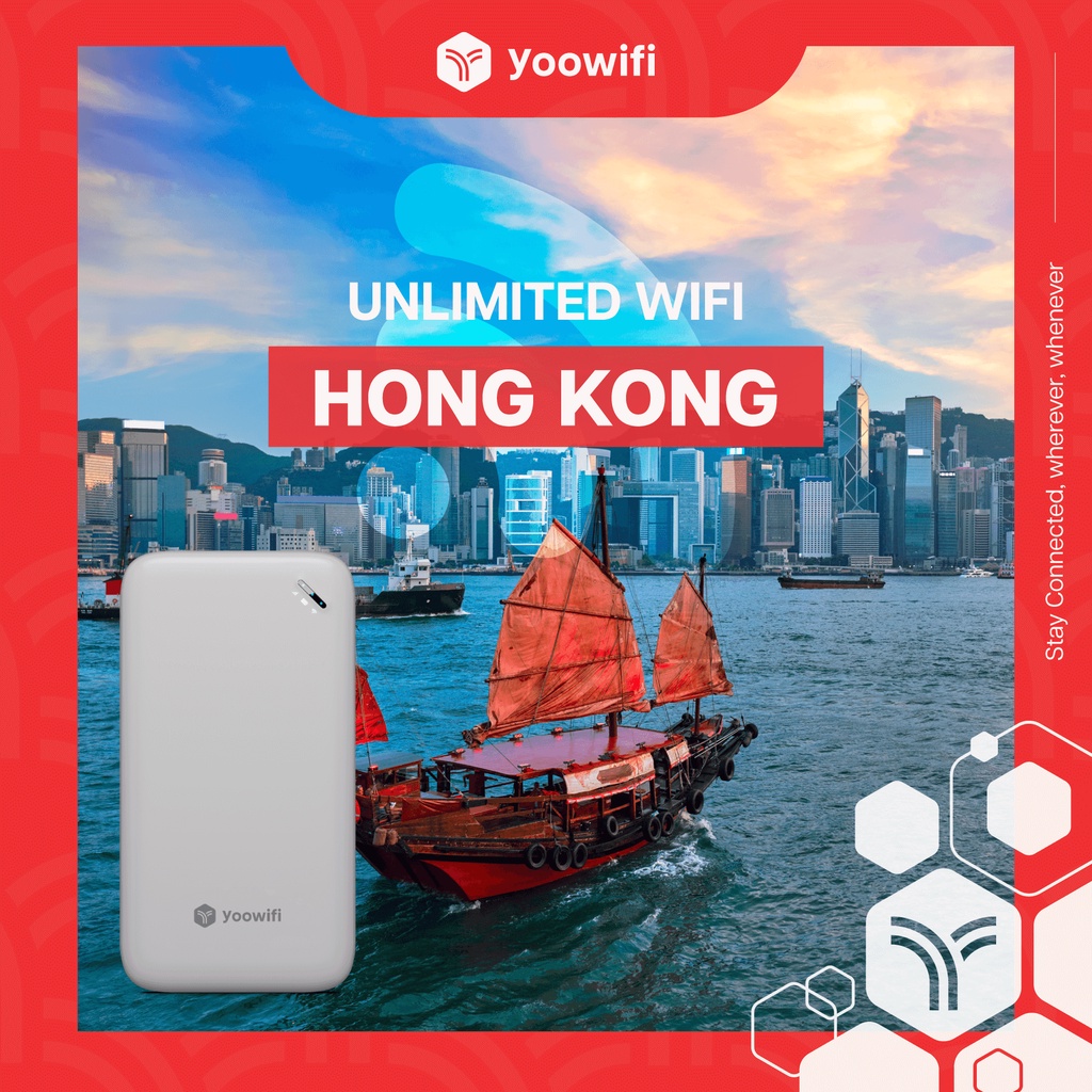 Yoowifi Hong Kong Unlimited data Pocket Wifi hotspot Rental Travel Wifi