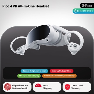 PICO 4 All-In-One 4K+ Resolution VR Headset (8GB +128GB / 8GB + 256GB) | Starter Pack 4 Games for free