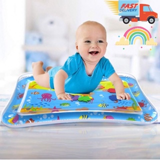 🇸🇬 Baby Tummy Time Water Mat Inflatable
