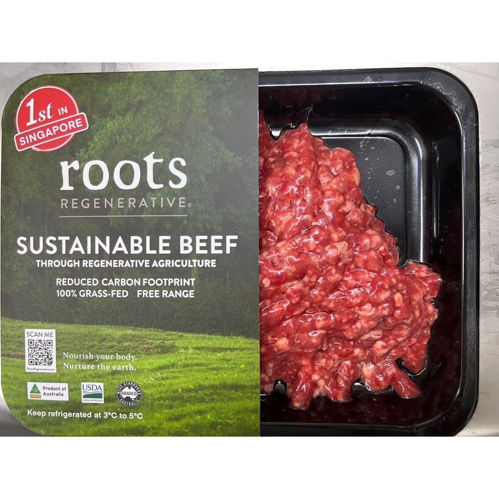 Roots Regenerative Beef Mince Shopee Singapore