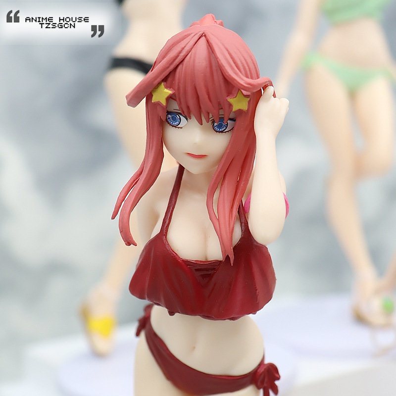 The Quintessential Quintuplets Five-Equal Flower Wedding Bride Figure Ornaments Anime Merchandise Model Swimsuit Sexy 5 Styles Nakano One Two No