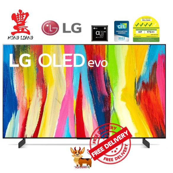 LG C2 55inch Evo OLED TV OLED55C2PSA + FREE WALL MOUNT + 3 YEARS LG