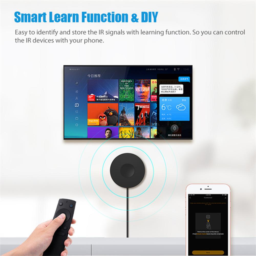 HOTWIND Tuya WiFi IR+RF Remote Controller Universal Smart TV DVD Air Conditioner Remote Control Work With Google Home Alexa V5Z2