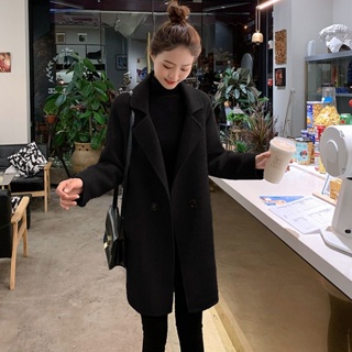 Image of thu nhỏ Autumn Winter Woolen Coat Coat Woolen Coat Women's Mid-Length 2022 Small Slim-fit Korean Version Slimmer Look Autumn Winter Thick Woolen #1