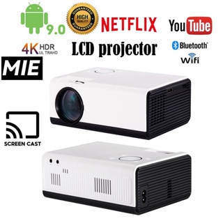 Home projector mini projector 4K portable T01 Android LCD 1080P Wifi 5G HDMI Wireless Mirroring Screen Bluetooth TV HD