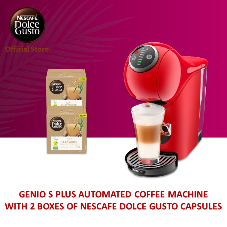 NESCAFE Dolce Gusto Genio S Plus Automatic Coffee Machine With 2 box of NESCAFE Dolce Gusto