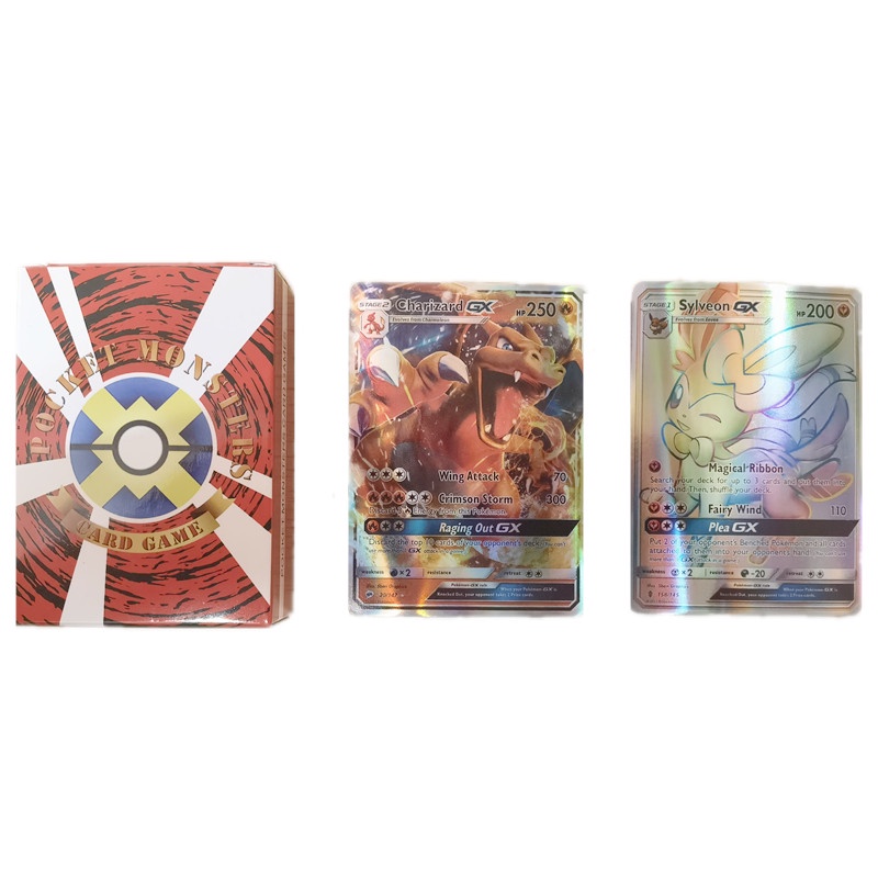 60Pcs English Pokemon GX Vmax Cards Special Energy Battle Trainer Game Card Collection Album Booster Toys For Kids Adult