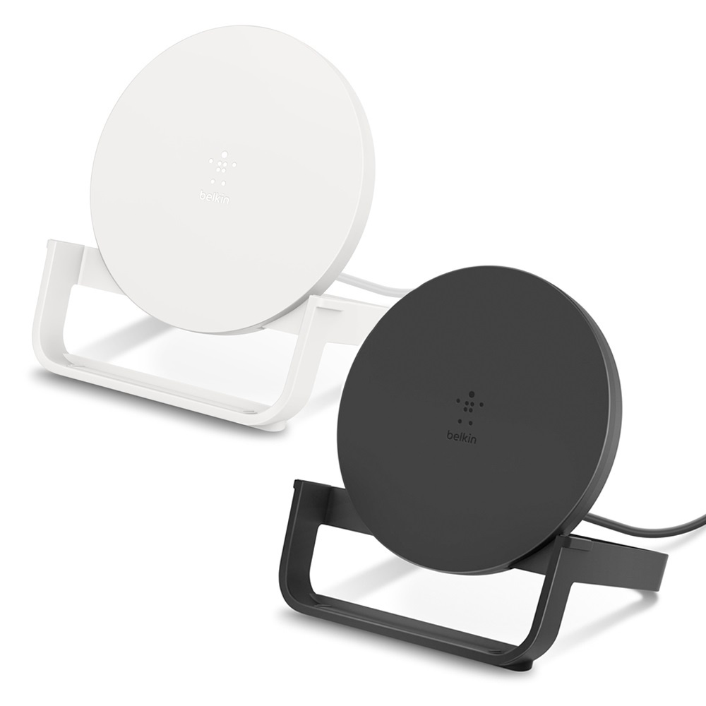 Belkin Wireless Charging Stand 10W Desk Black/White Shopee Singapore